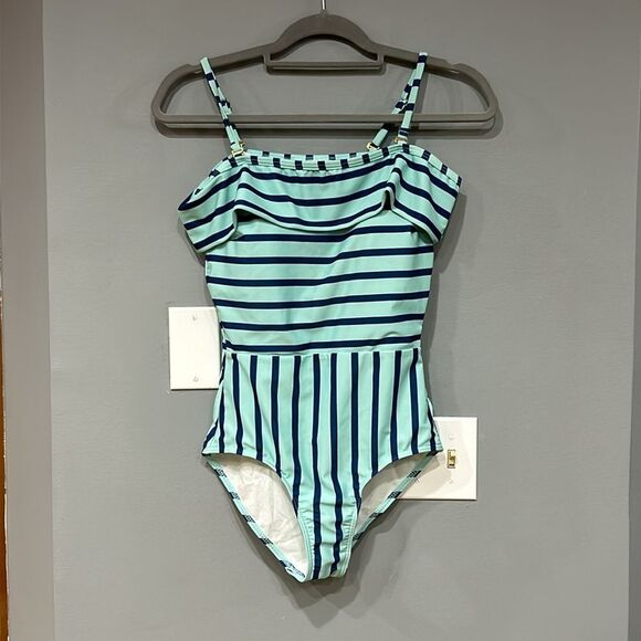 Modcloth Nautical Striped One Piece Swimsuit - Picture 2 of 4